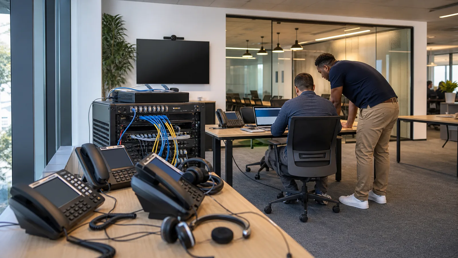Fiber Cabling New York team reviewing network cabling and physical infrastructure requirements for IT Support New York — New York Fiber Readiness